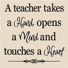 Teacher takes a hand
